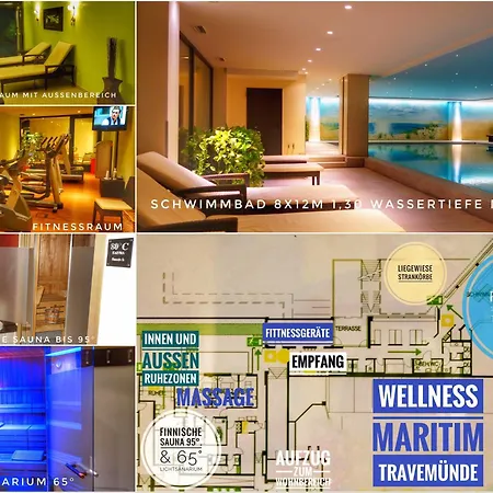 Wind Und Meer, 3-zimmer Ecksuite In Der Maritim Residenz Travemünde Apartment
